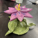 Macie Wakefield '25 - Honorable Mention - Ceramic Lily Jewelry Holder